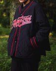 BASEBALL EMBROIDERY NYLON JKT