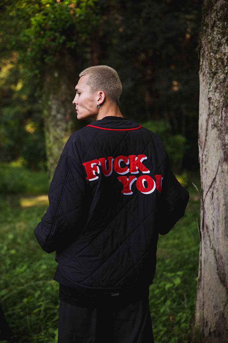 BASEBALL EMBROIDERY NYLON JKT