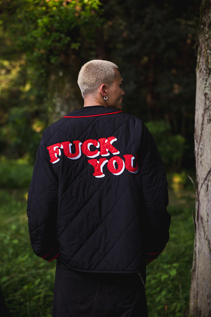 BASEBALL EMBROIDERY NYLON JKT