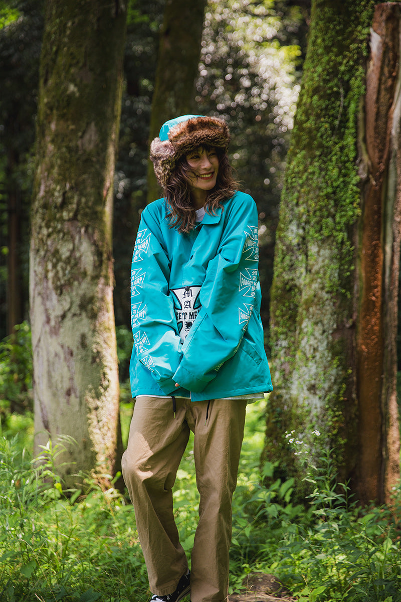 IRON CROSS EMBROIDERY REVERSIBLE COACH JKT