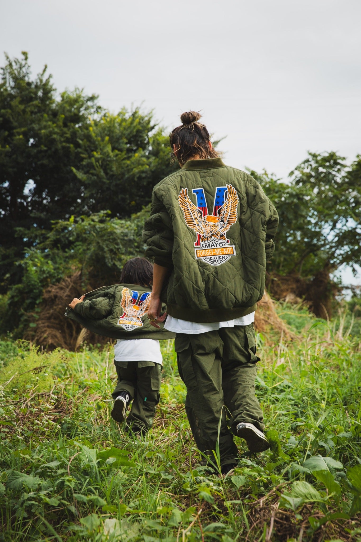 EAGLE  EMBROIDERY NYLON JKT