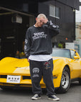 MAYO BANDANA SKULL EMBROIDERY SWEAT PANTS