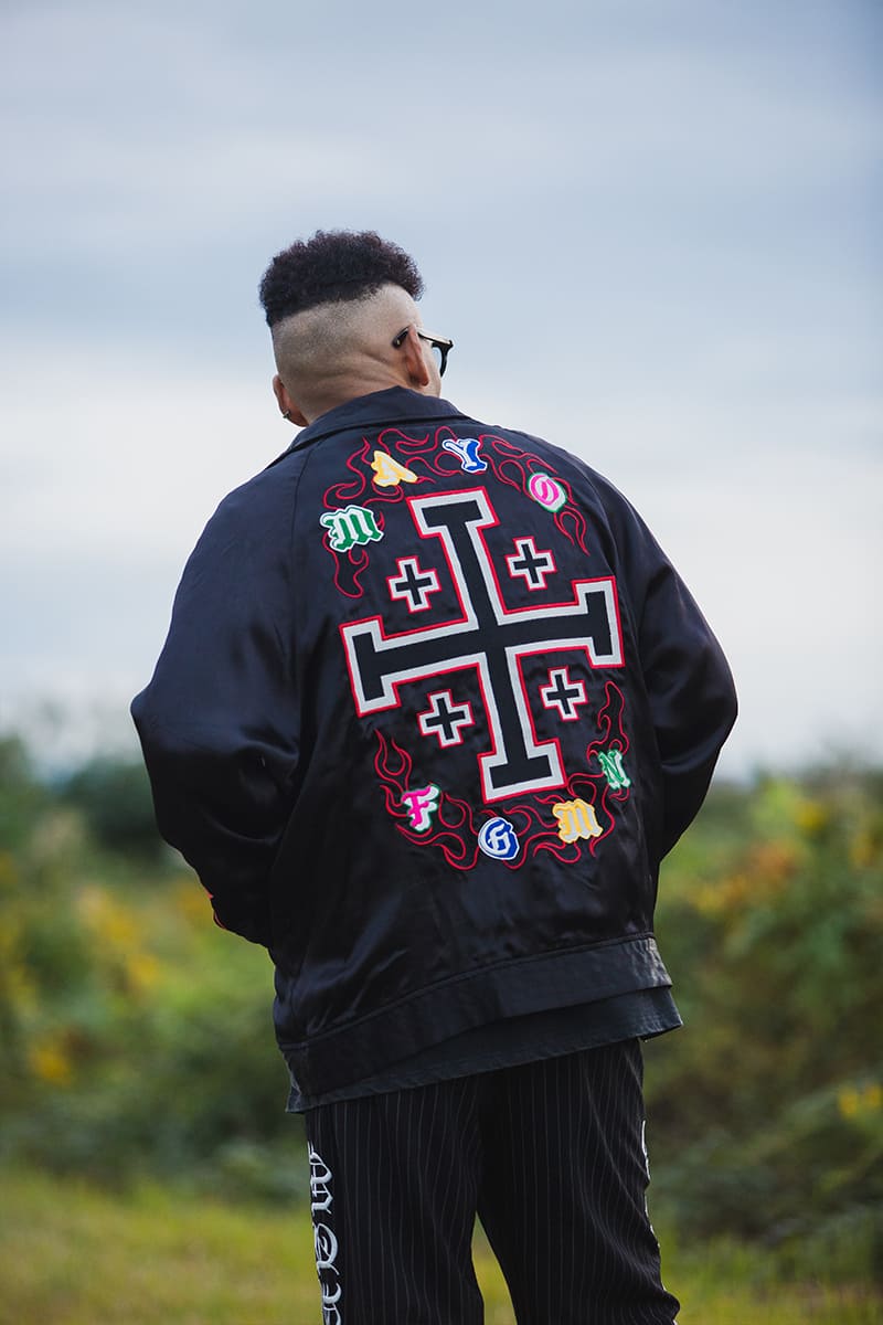 MAYO EMBROIDERY WITH COLLAR REVERSIBLE SOUVENIR JKT