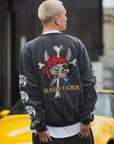 MAYO BANDANA SKULL EMBROIDERY CREW NECK SWEAT