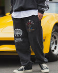 MAYO BANDANA SKULL EMBROIDERY SWEAT PANTS