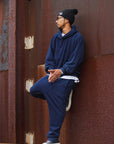 FADE PLAIN EMBROIDERY SWEAT PANTS