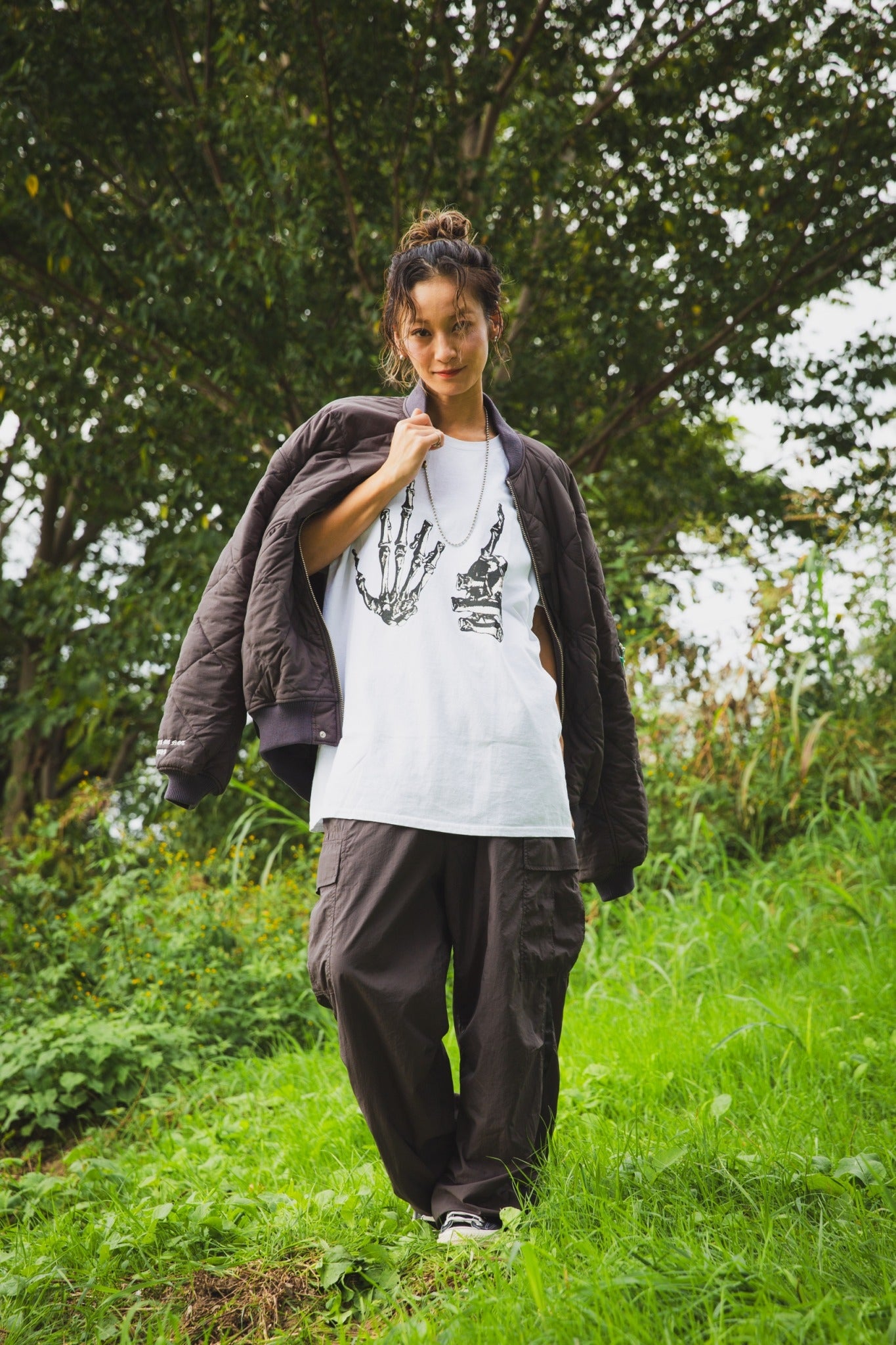 EAGLE EMBROIDERY NYLON JKT – MAYO