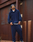 FADE PLAIN EMBROIDERY SWEAT PANTS