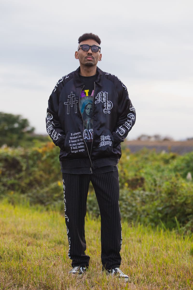 MAYO EMBROIDERY WITH COLLAR REVERSIBLE SOUVENIR JKT