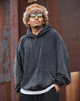 FADE PLAIN EMBROIDERY HOODIE