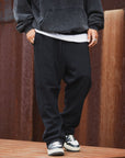 FADE PLAIN EMBROIDERY SWEAT PANTS