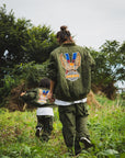 【KIDS】EAGLE  EMBROIDERY NYLON JKT -   OLIVE