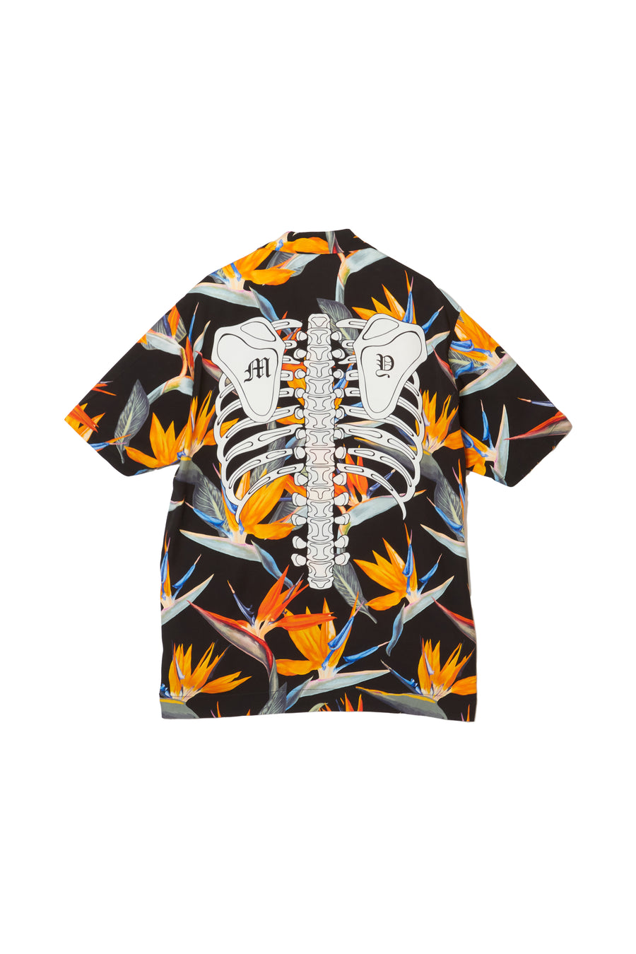 Bird of paradise bone shirts - black