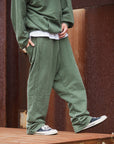 FADE PLAIN EMBROIDERY SWEAT PANTS