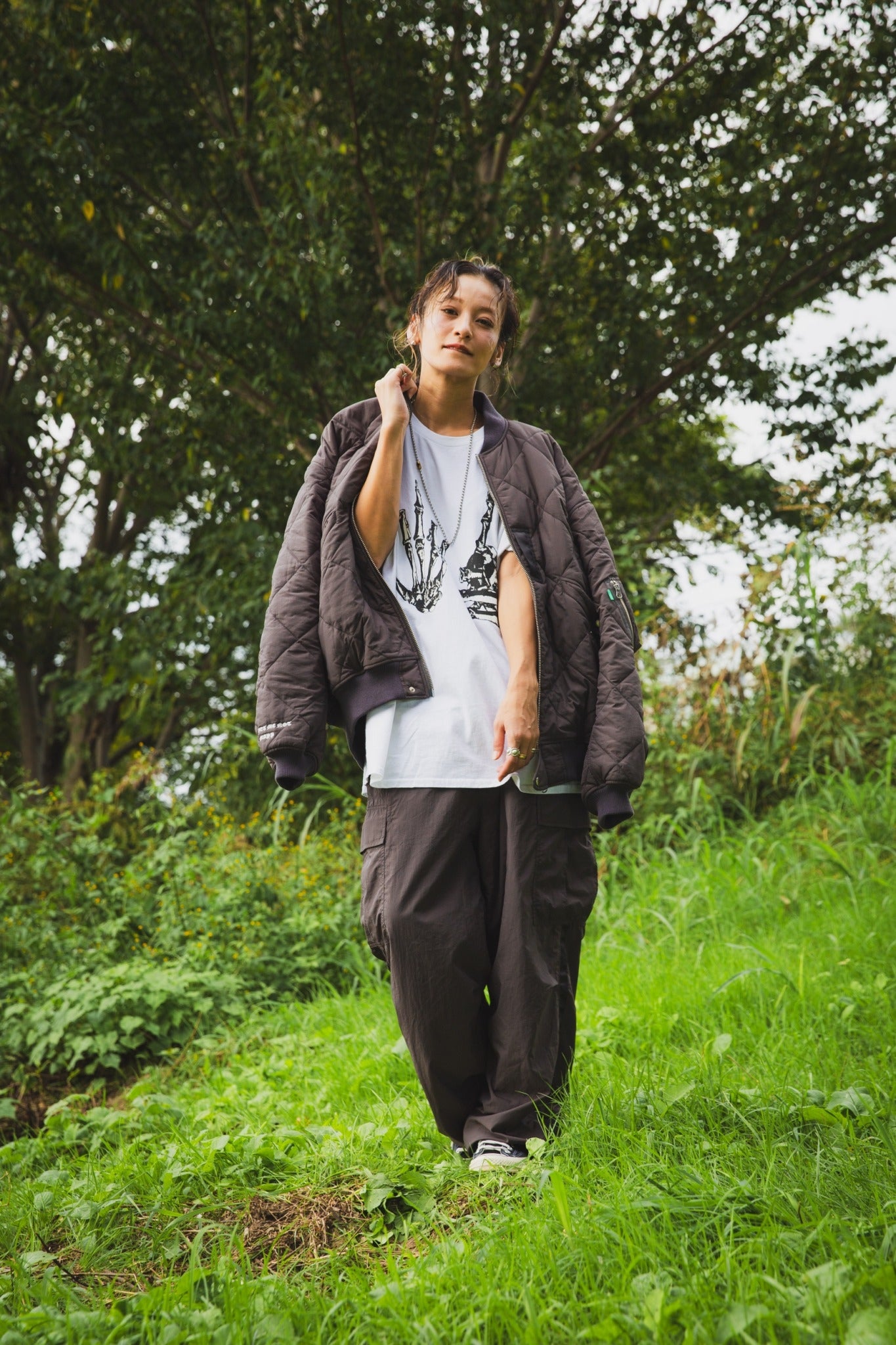 EAGLE EMBROIDERY NYLON JKT – MAYO