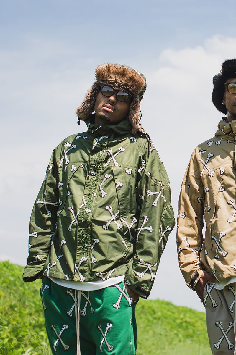 MAYO CROSS BONES EMBROIDERY NYLON MOUNTAIN PARKA