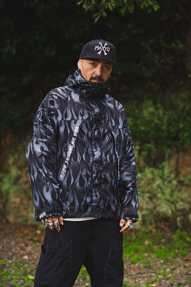 MAYO FIRE EMBROIDERY  Mountain Parka -  FIRE BLACK