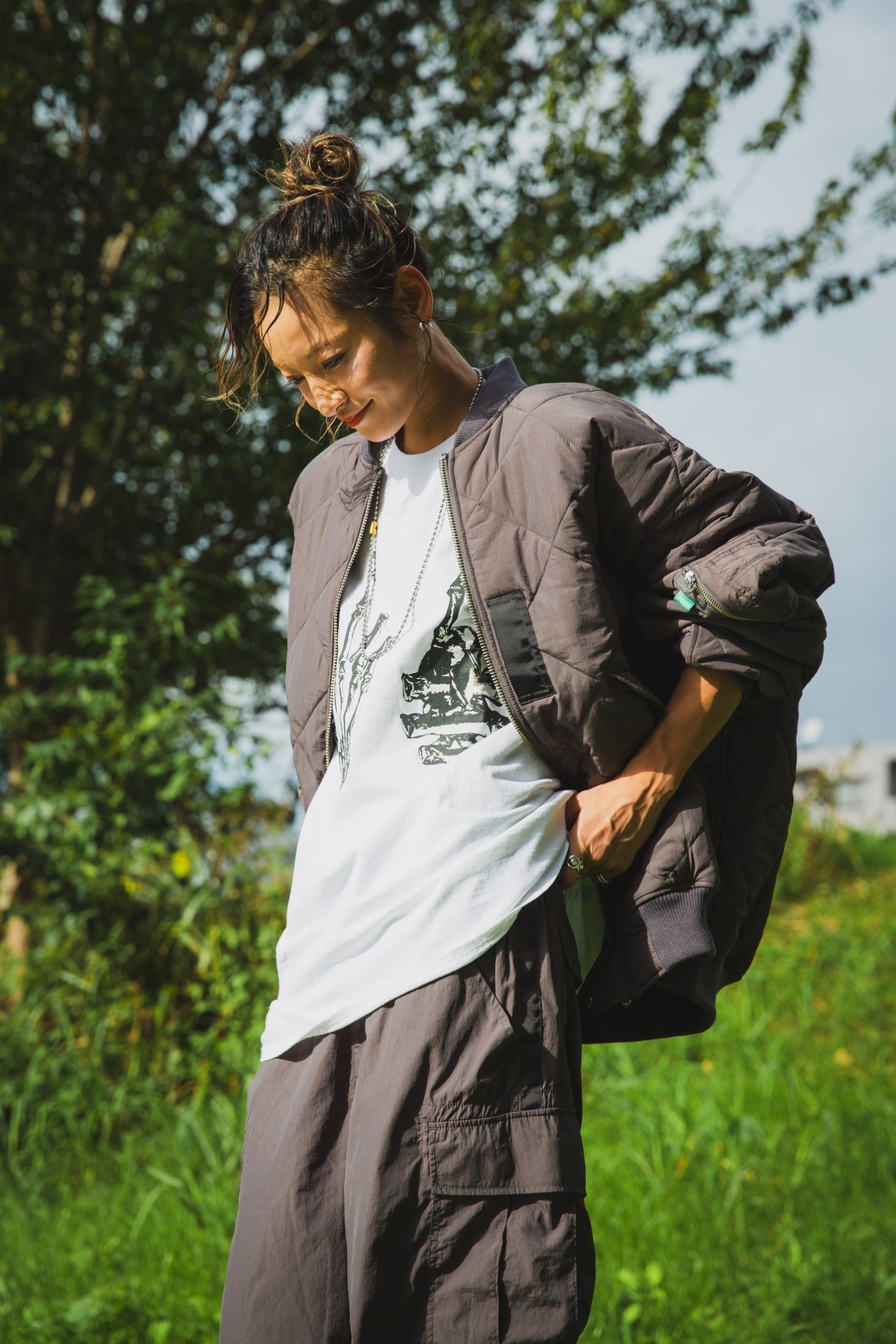 EAGLE EMBROIDERY NYLON JKT – MAYO