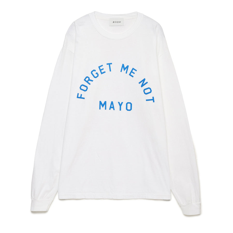 Forget Me Not LOGO Long Sleeve Tee - WHITE