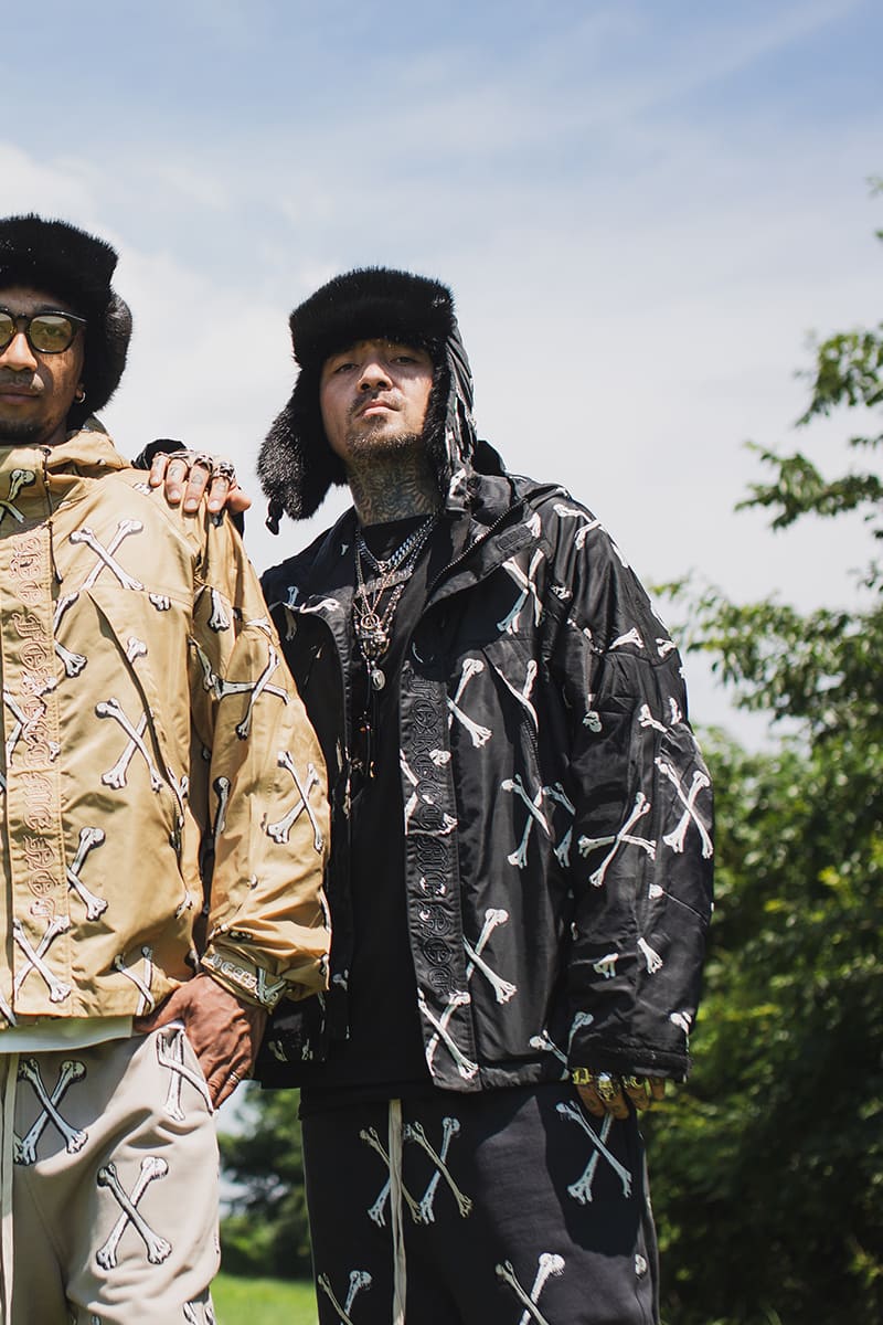 MAYO CROSS BONES EMBROIDERY NYLON MOUNTAIN PARKA