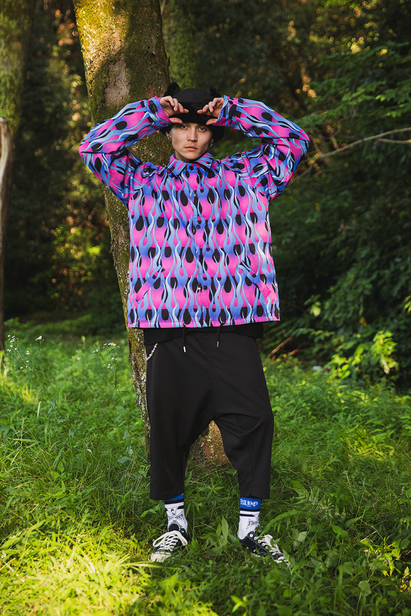 IRON CROSS EMBROIDERY SARROUEL PANTS