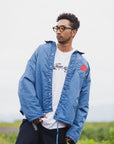 SNAKE CROSS BORN EMBROIDERY COACH JKT