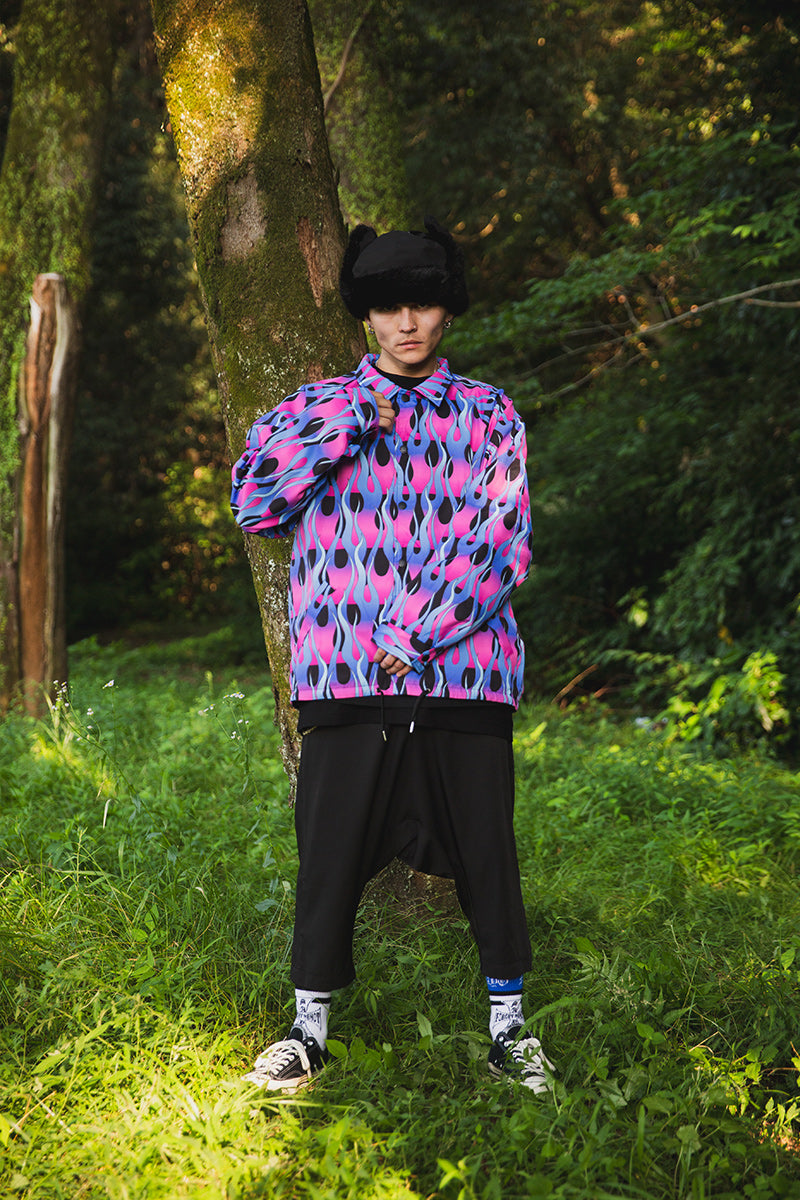 IRON CROSS EMBROIDERY SARROUEL PANTS