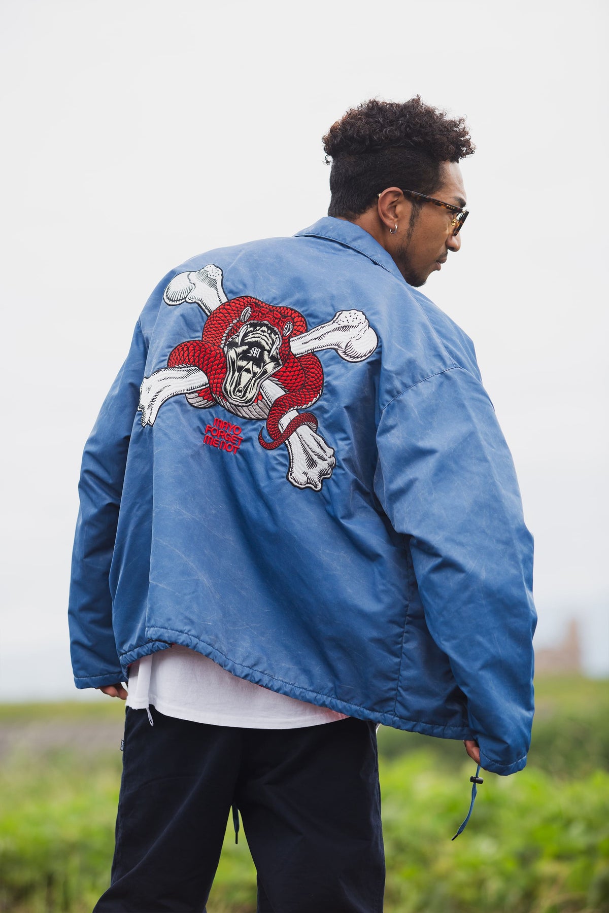 SNAKE CROSS BORN EMBROIDERY COACH JKT