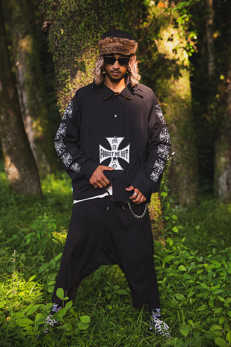 IRON CROSS EMBROIDERY REVERSIBLE COACH JKT