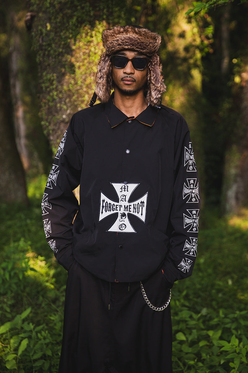 IRON CROSS EMBROIDERY REVERSIBLE COACH JKT