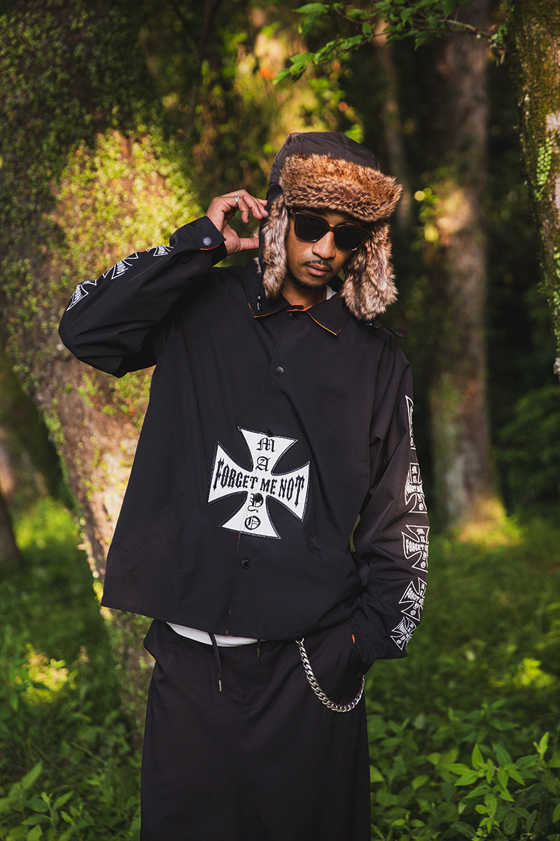 IRON CROSS EMBROIDERY NYLON BOA CAP