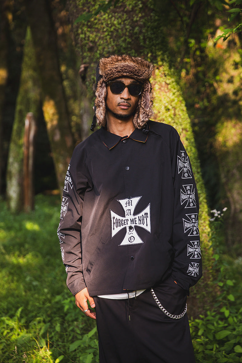 IRON CROSS EMBROIDERY REVERSIBLE COACH JKT