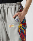 MAYO CHAOS EMBROIDERY Track Pants - GRAY