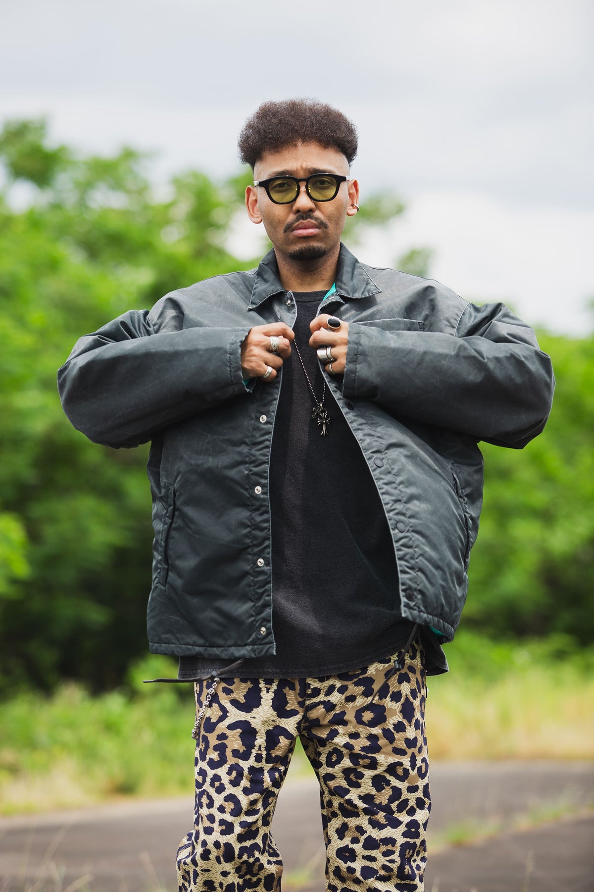 SNAKE CROSS BORN EMBROIDERY COACH JKT