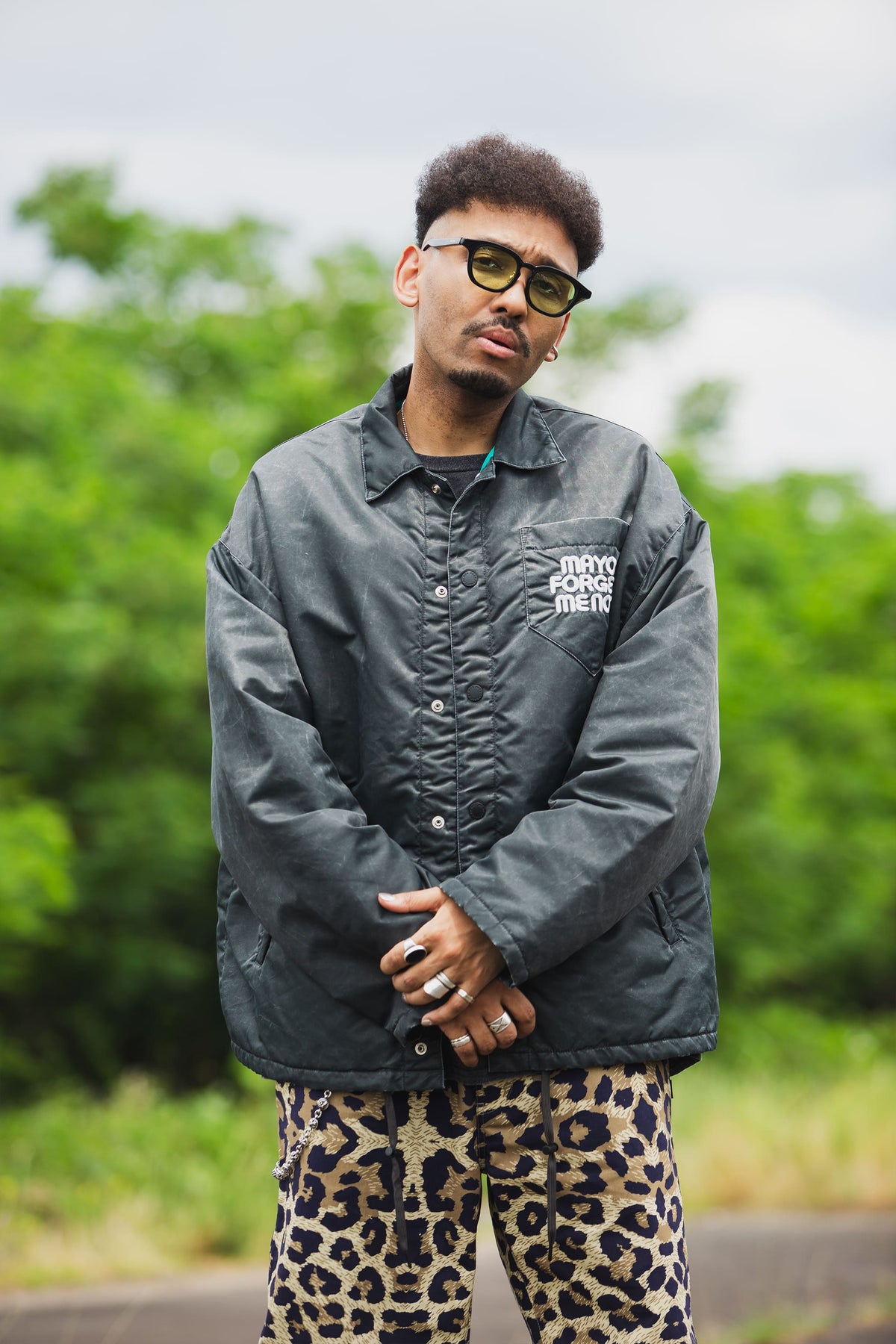 SNAKE CROSS BORN EMBROIDERY COACH JKT