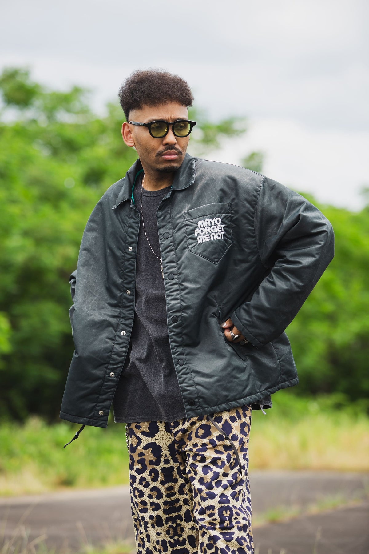 SNAKE CROSS BORN EMBROIDERY COACH JKT