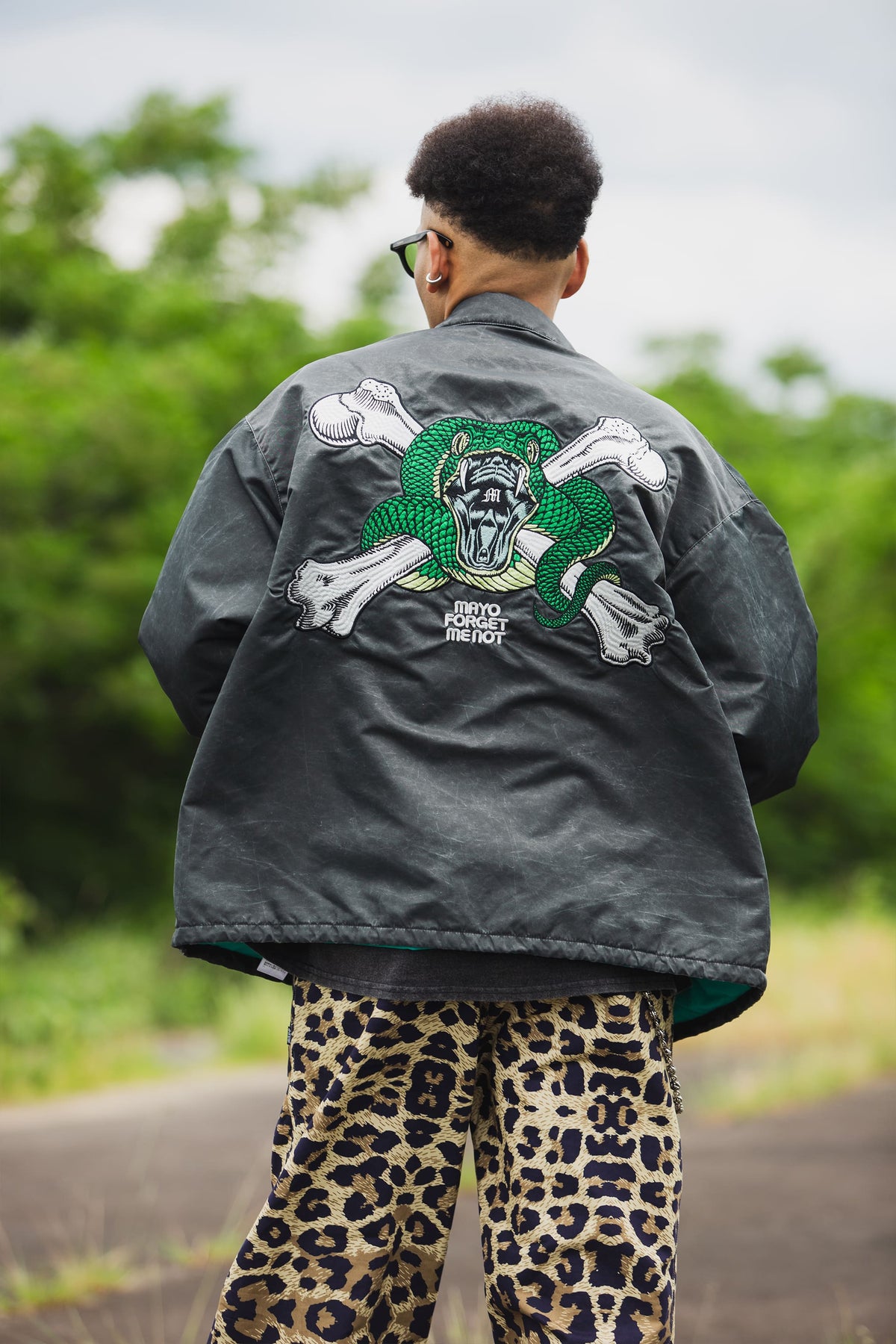 SNAKE CROSS BORN EMBROIDERY COACH JKT