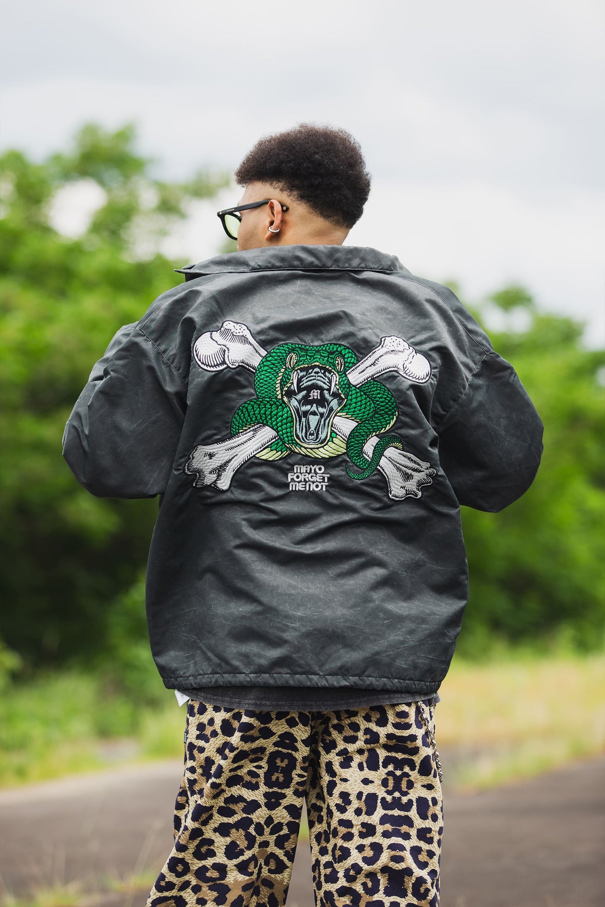 SNAKE CROSS BORN EMBROIDERY COACH JKT