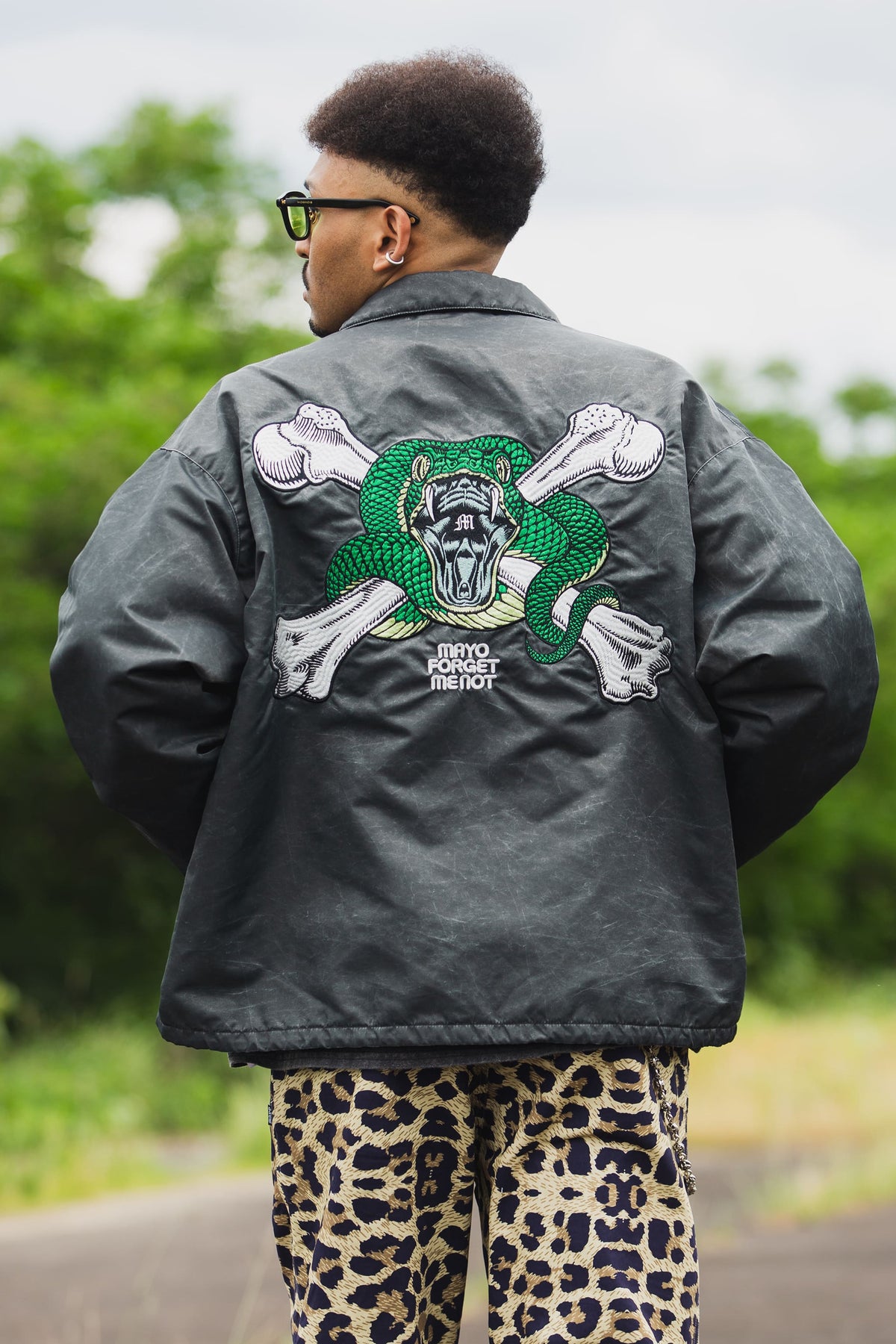 SNAKE CROSS BORN EMBROIDERY COACH JKT