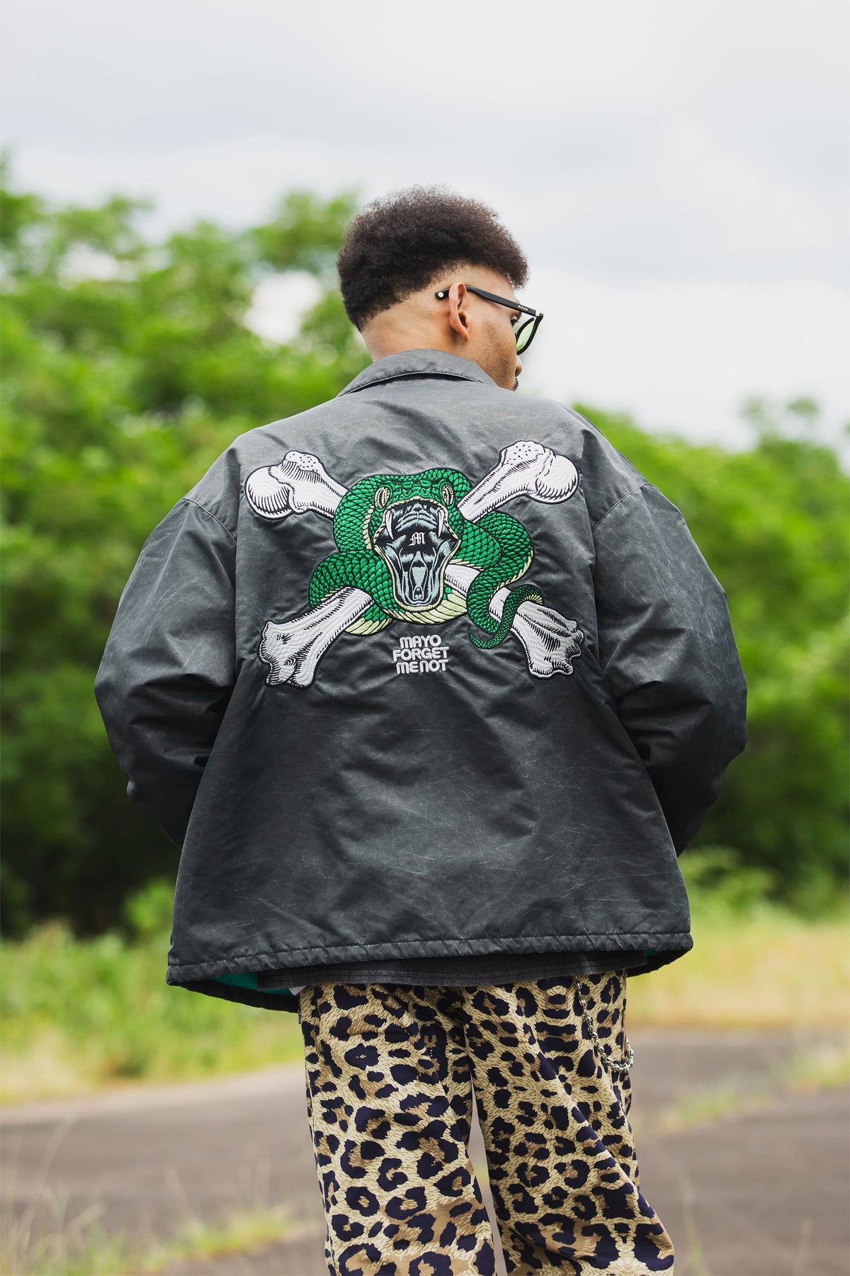 SNAKE CROSS BORN EMBROIDERY COACH JKT