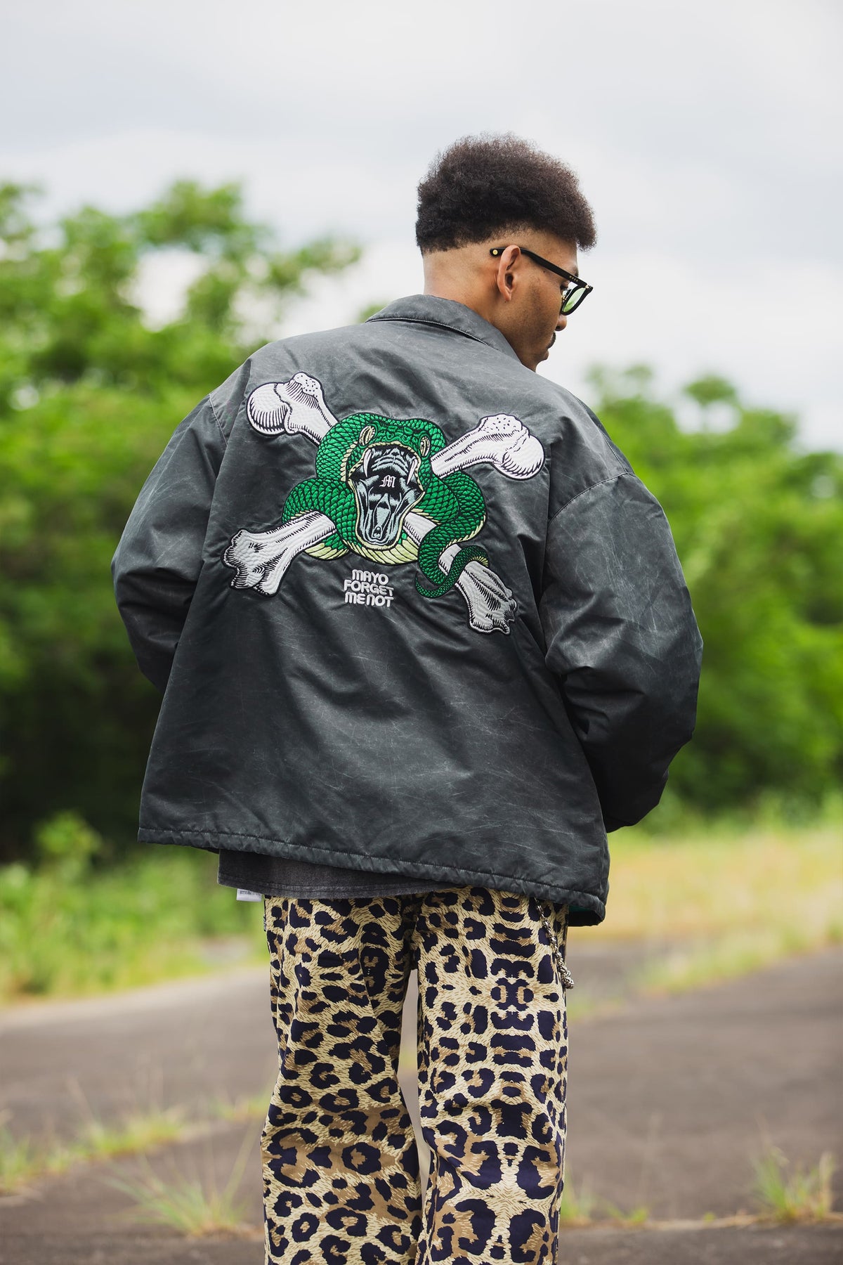 SNAKE CROSS BORN EMBROIDERY COACH JKT