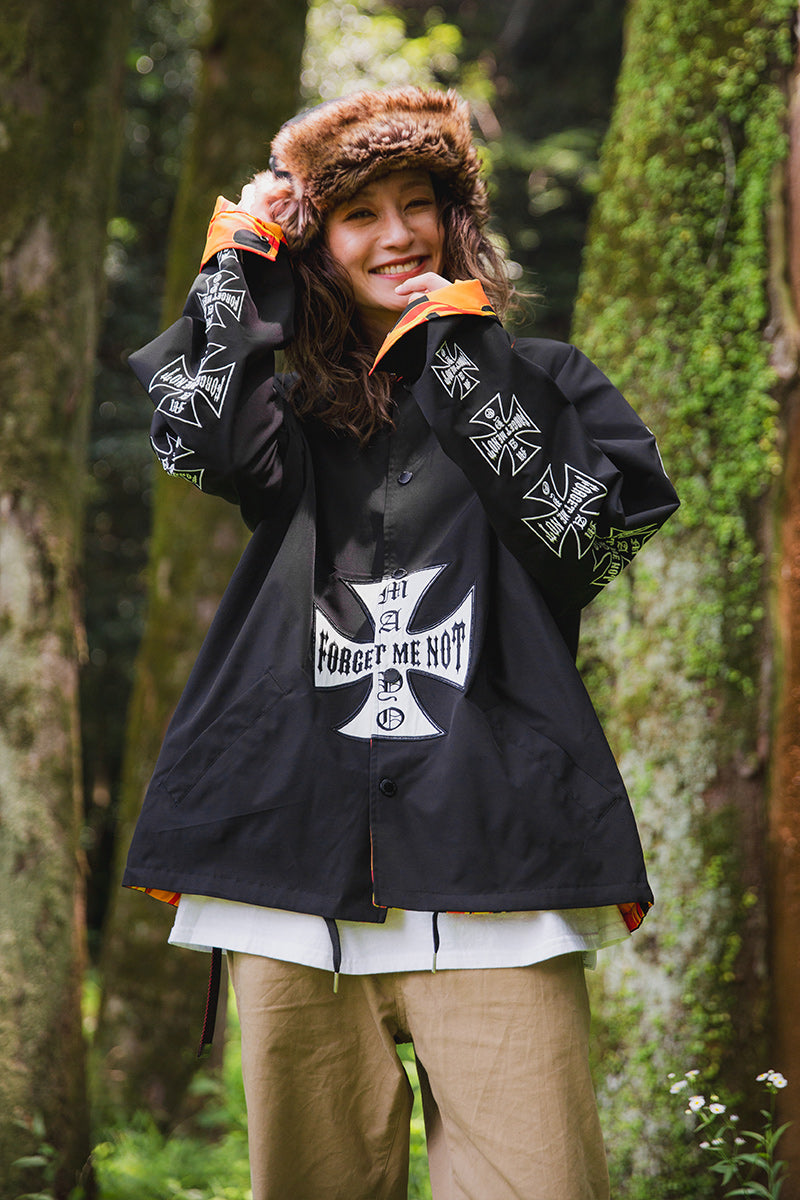 IRON CROSS EMBROIDERY REVERSIBLE COACH JKT