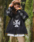 IRON CROSS EMBROIDERY REVERSIBLE COACH JKT
