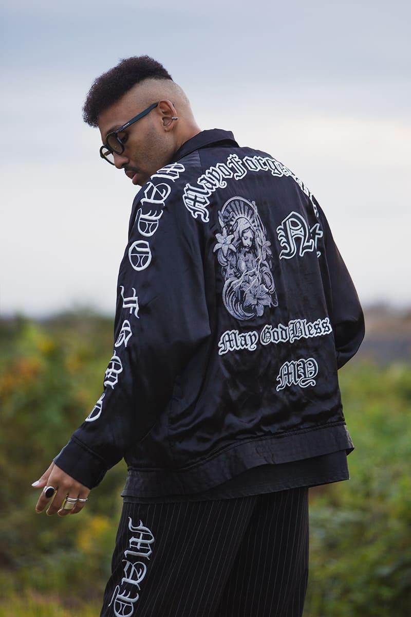 MAYO EMBROIDERY WITH COLLAR REVERSIBLE SOUVENIR JKT