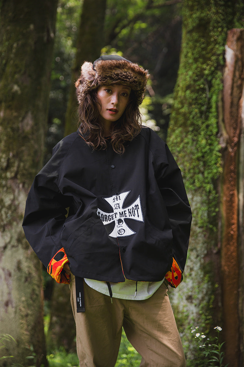 IRON CROSS EMBROIDERY REVERSIBLE COACH JKT