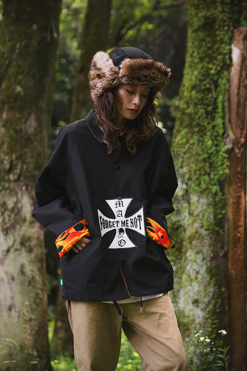 IRON CROSS EMBROIDERY REVERSIBLE COACH JKT