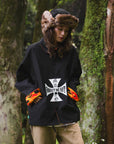 IRON CROSS EMBROIDERY REVERSIBLE COACH JKT