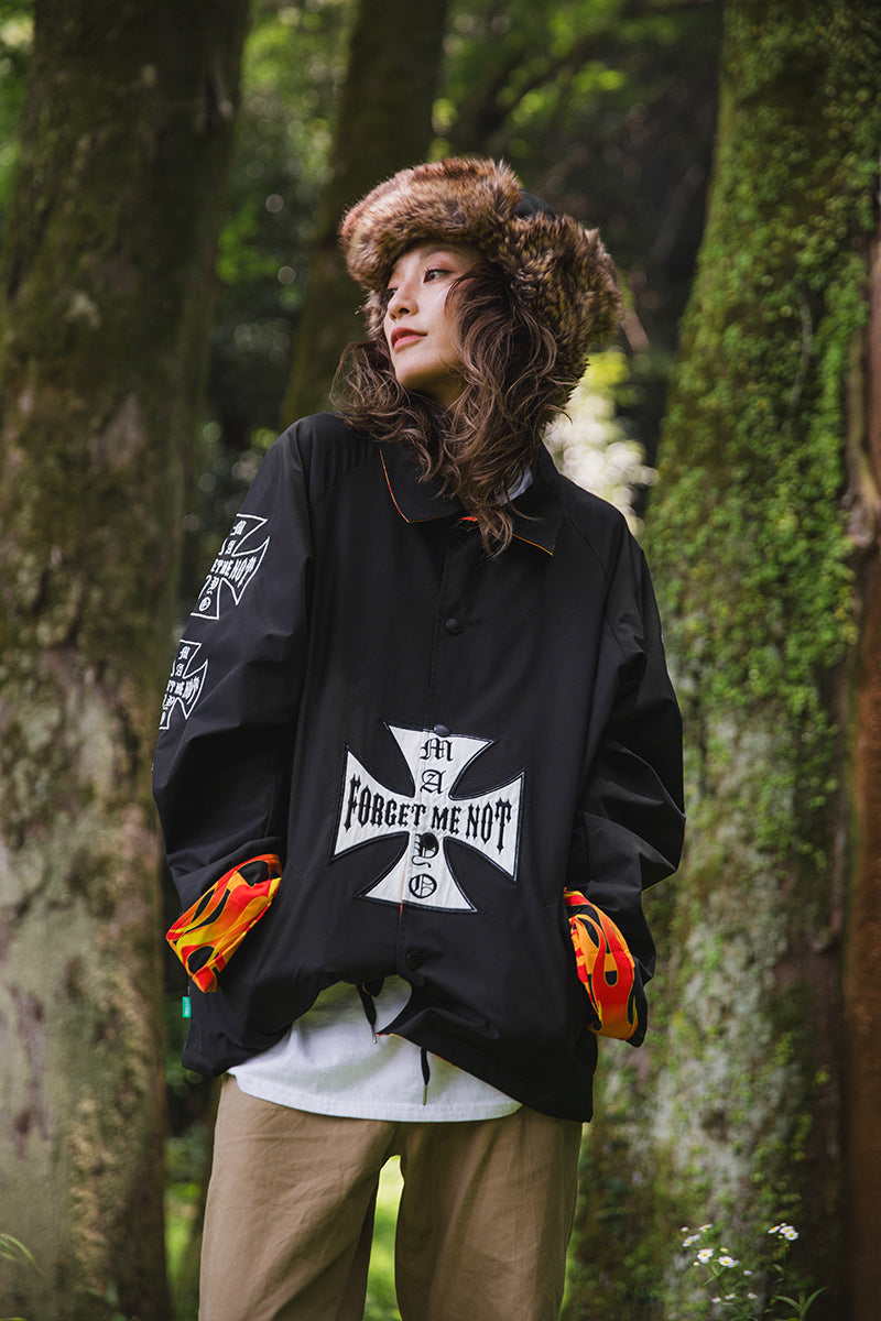 IRON CROSS EMBROIDERY REVERSIBLE COACH JKT