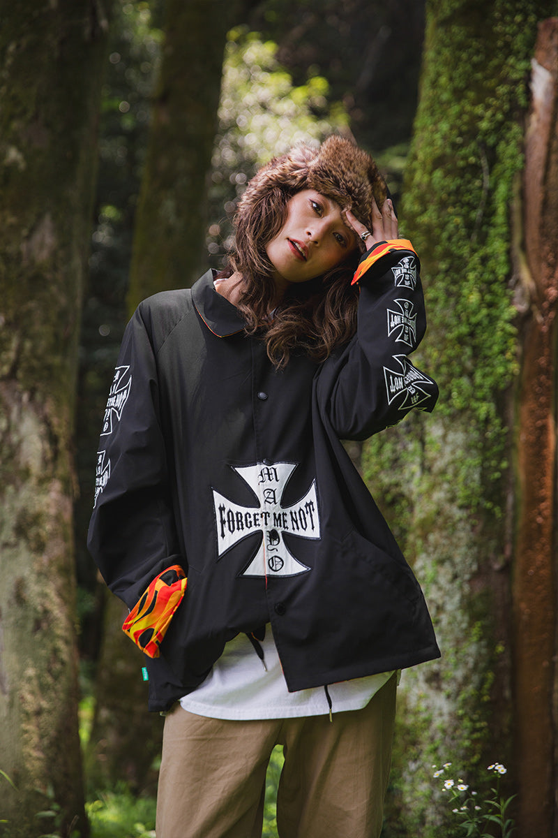 IRON CROSS EMBROIDERY REVERSIBLE COACH JKT