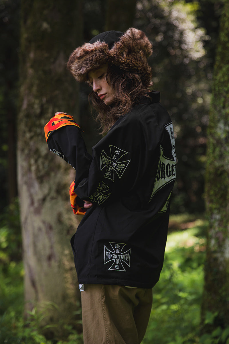 IRON CROSS EMBROIDERY REVERSIBLE COACH JKT